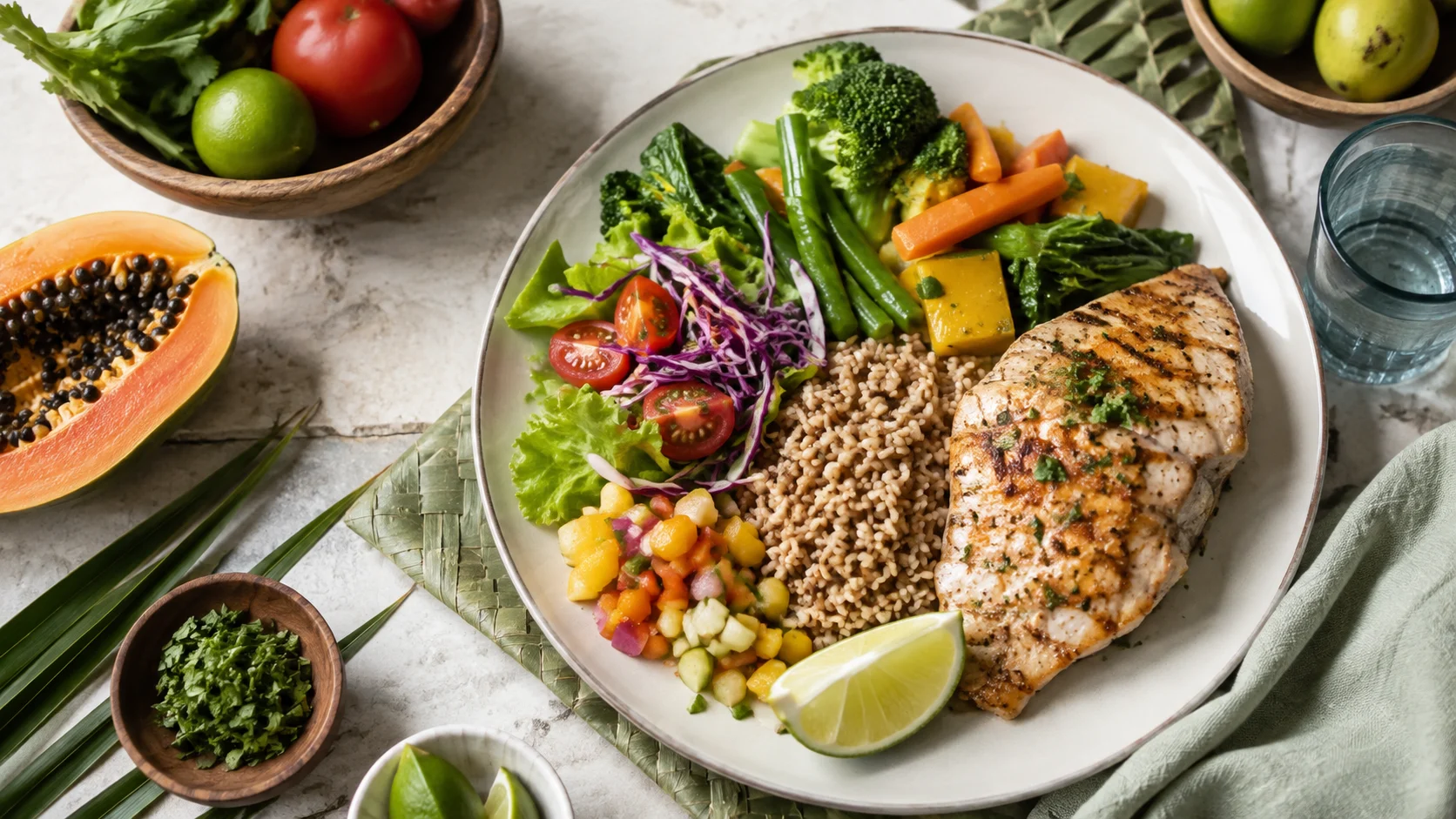 A colorful bowl of fresh food